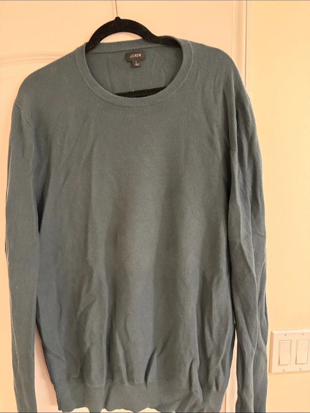 J. Crew Men’s Dusty Blue Crewneck Sweater